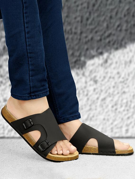 men solid slip on sandal - 21984441 -  Standard Image - 1