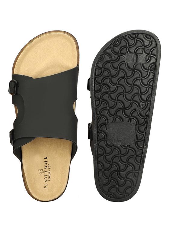 men solid slip on sandal - 21984441 - Standard Image - 4