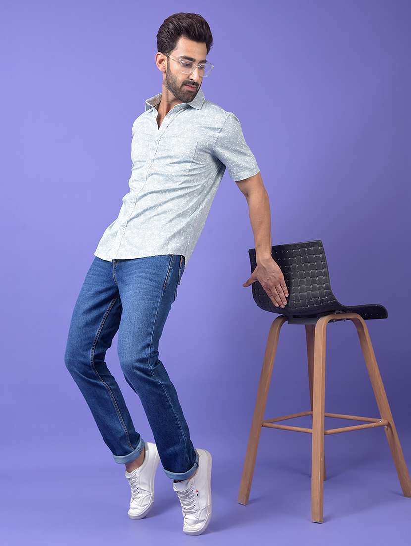 men solid mid rise slim fit jeans - 21984499 -  Standard Image - 6