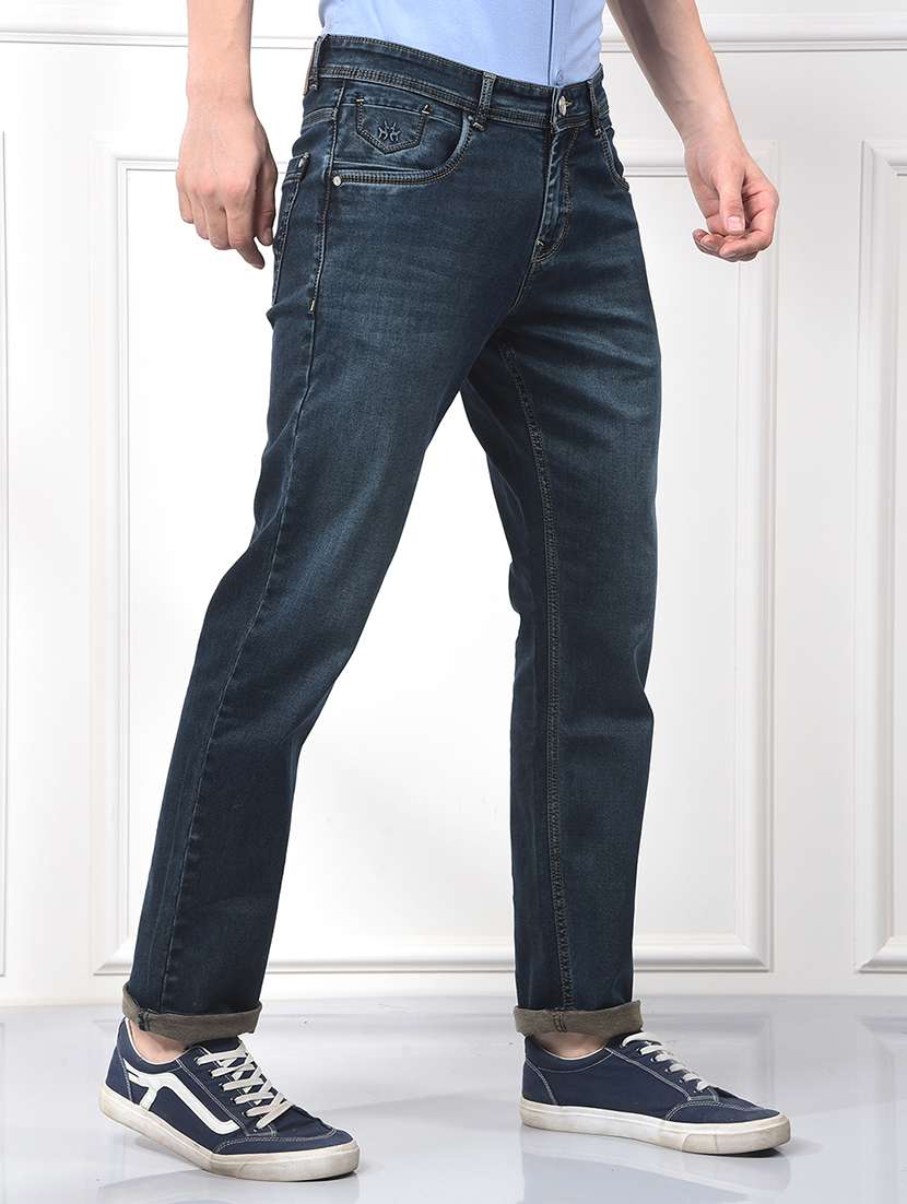 men solid mid rise slim fit jeans - 21984501 -  Standard Image - 1