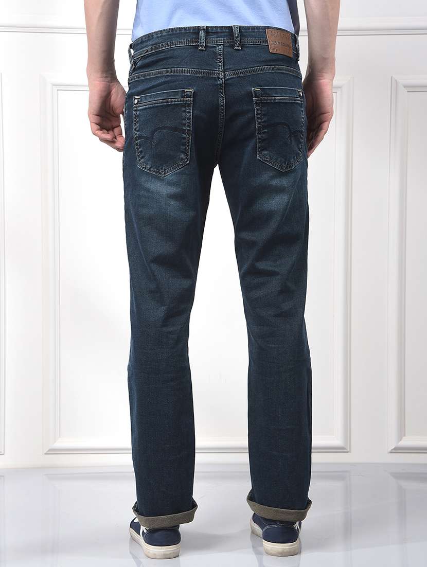 men solid mid rise slim fit jeans - 21984501 -  Standard Image - 4
