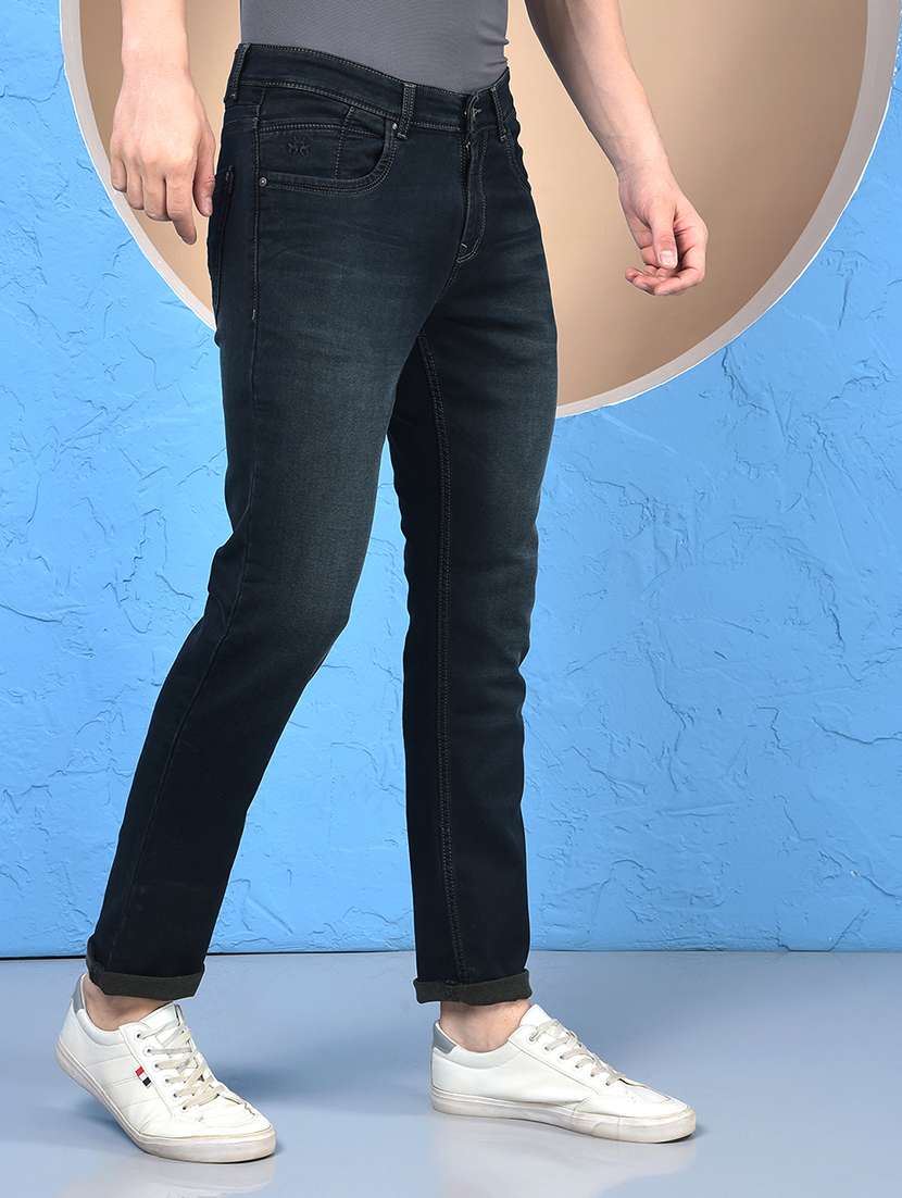 Men Solid Mid Rise Skinny Fit Jeans - 21984502 -  Standard Image - 1