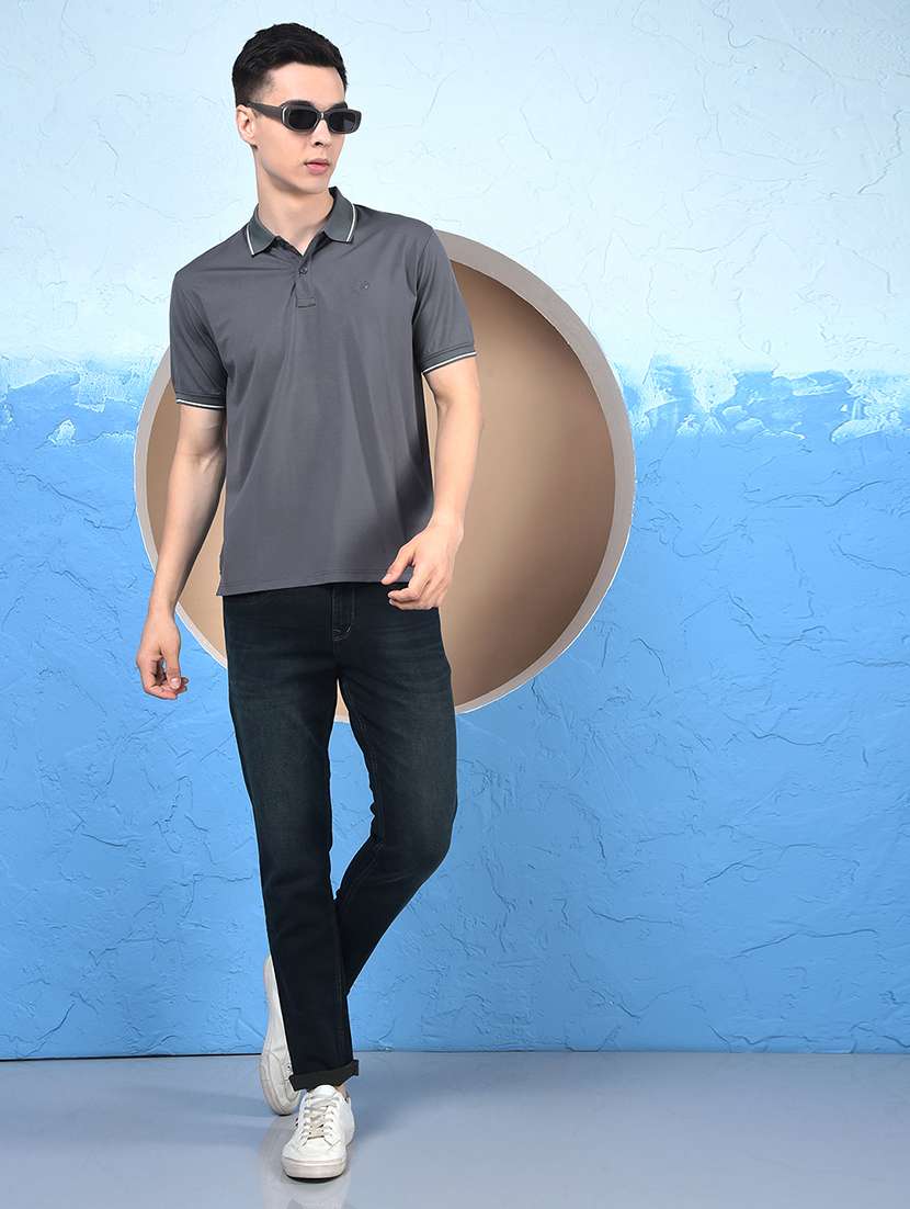 Men Solid Mid Rise Skinny Fit Jeans - 21984502 -  Standard Image - 6