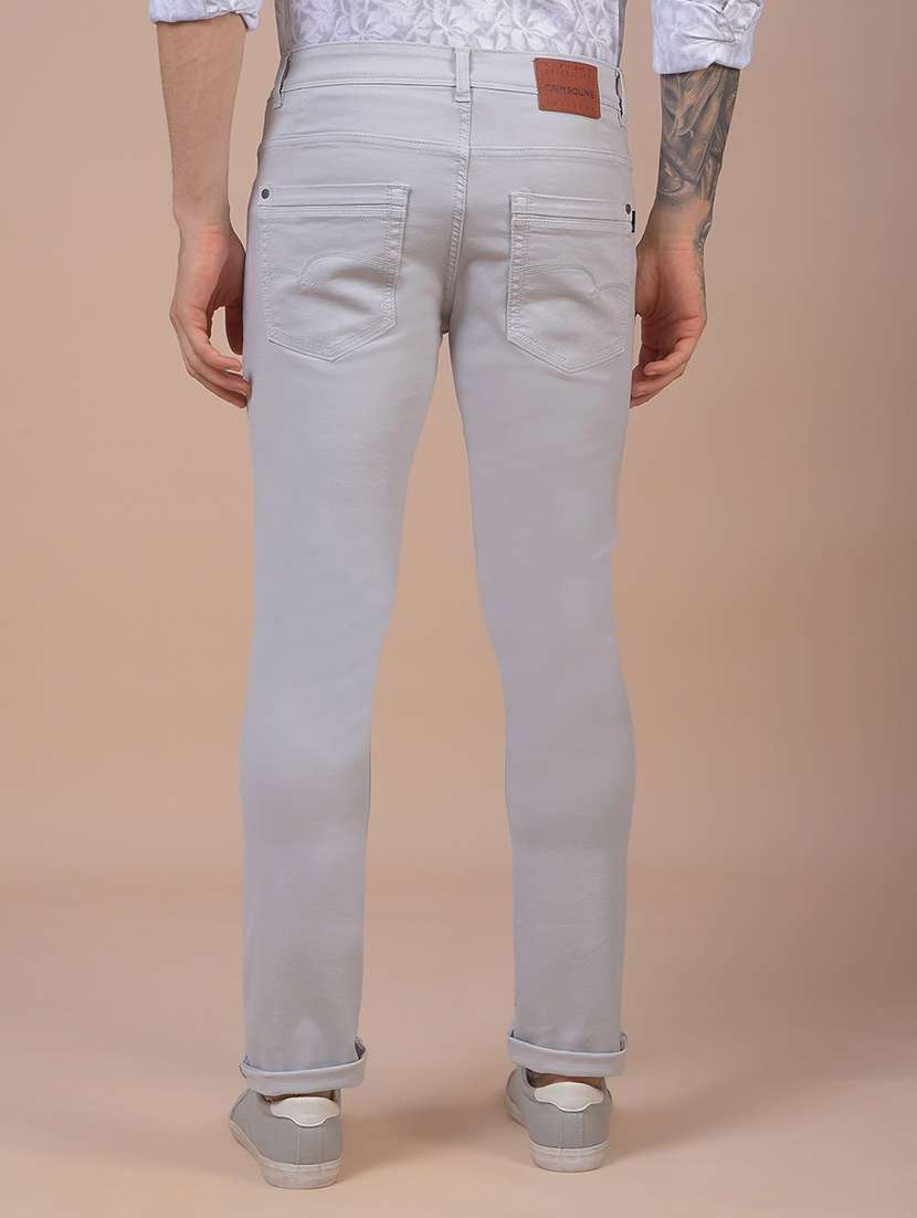 men solid mid rise slim fit jeans - 21984507 -  Standard Image - 4