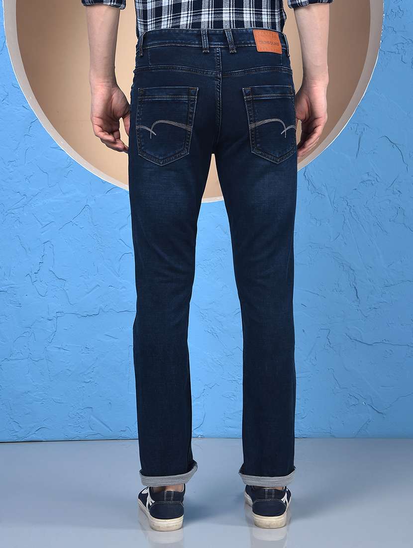 men solid mid rise slim fit jeans - 21984512 -  Standard Image - 4
