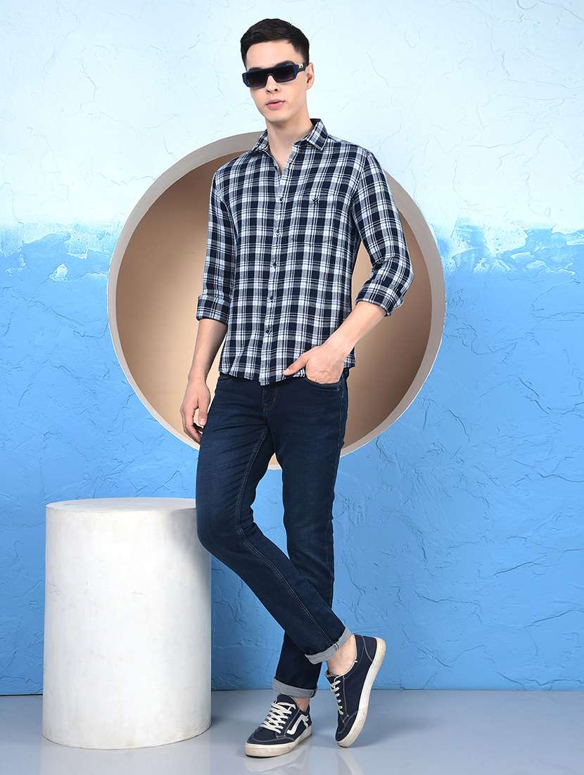 men solid mid rise slim fit jeans - 21984512 -  Standard Image - 6