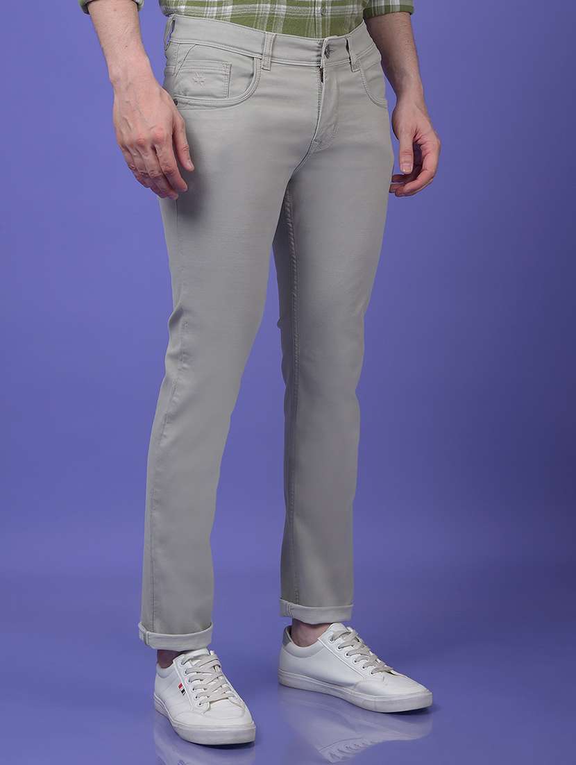 men solid mid rise slim fit jeans - 21984521 -  Standard Image - 1