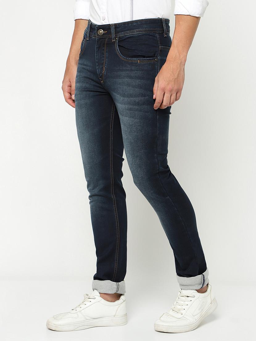 men solid mid rise slim fit jeans - 21984524 -  Standard Image - 1