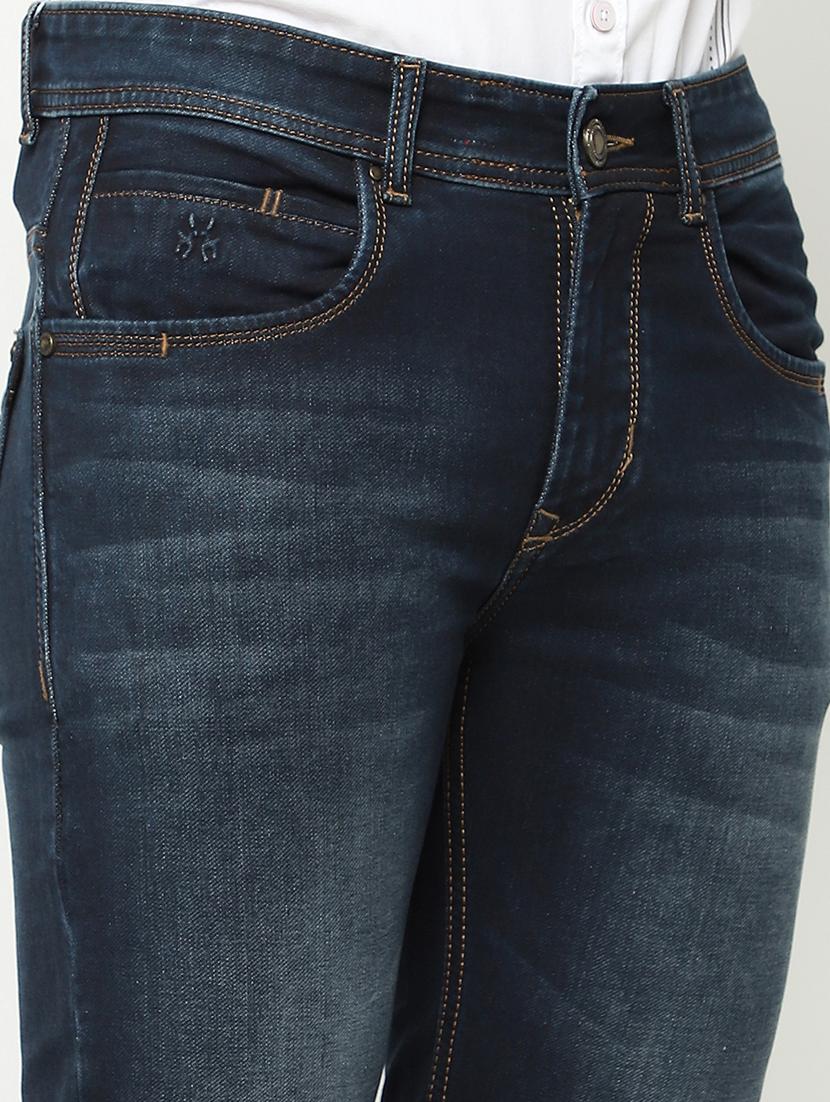 men solid mid rise slim fit jeans - 21984524 - Standard Image - 4