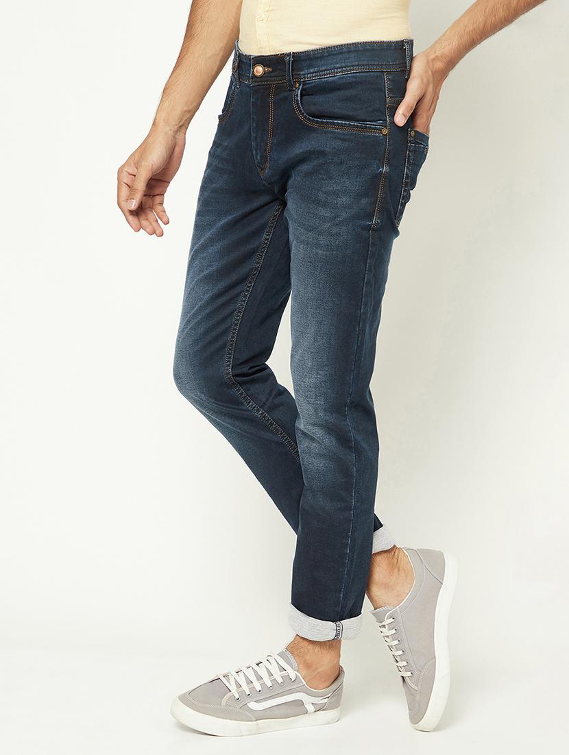men solid mid rise slim fit jeans - 21984527 - Standard Image - 1