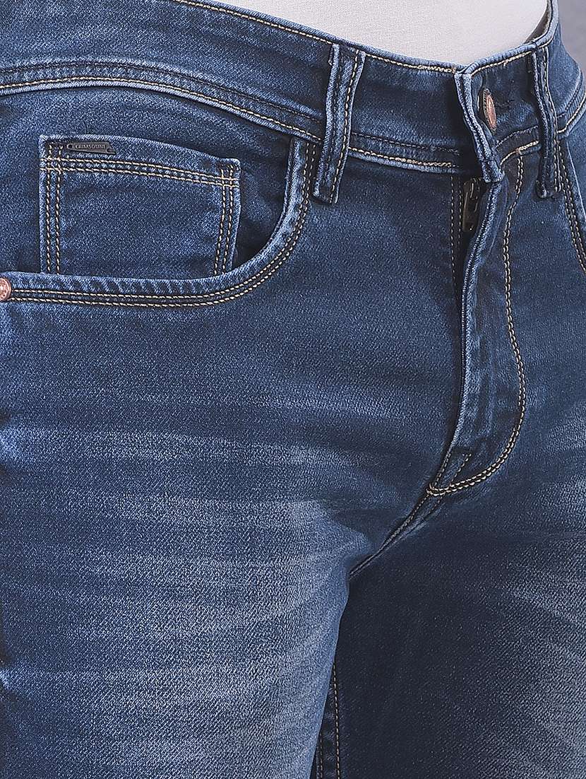 men solid mid rise slim fit jeans - 21984527 -  Standard Image - 1