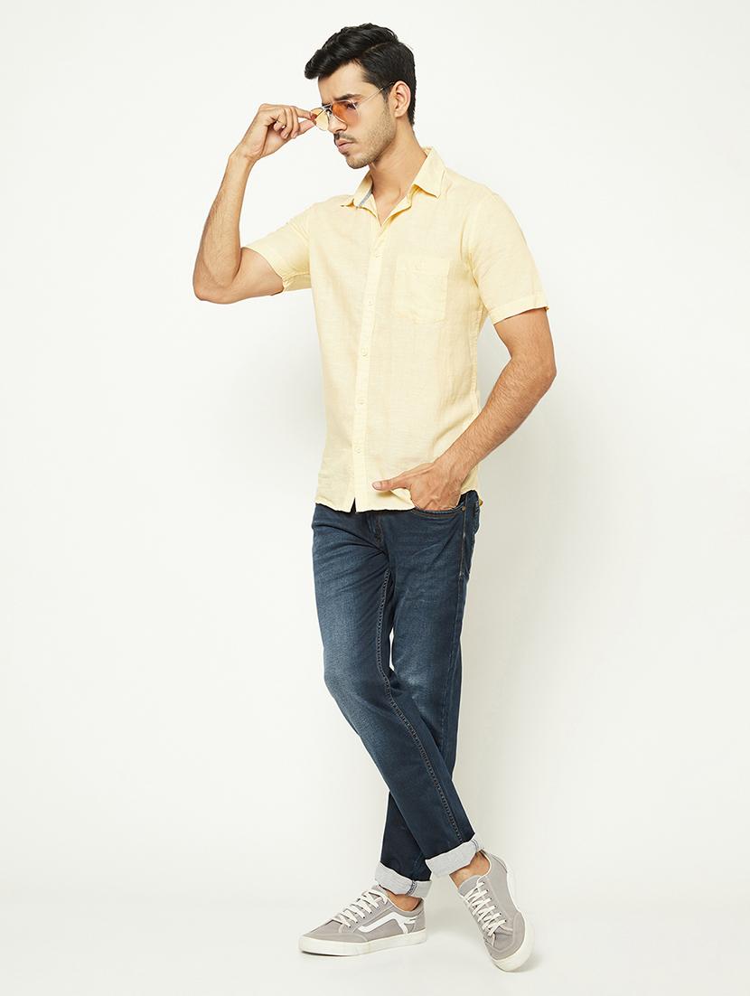 men solid mid rise slim fit jeans - 21984527 - Standard Image - 4