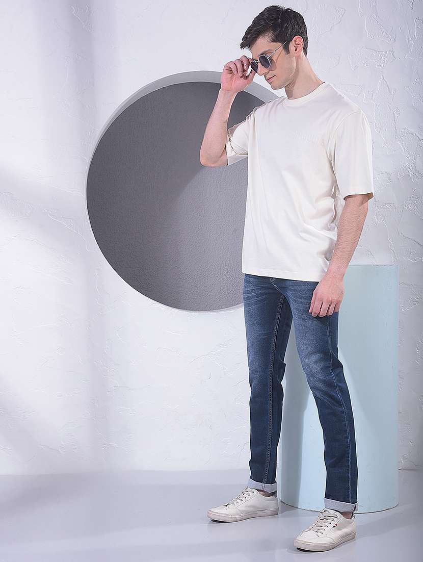 men solid mid rise slim fit jeans - 21984527 -  Standard Image - 6