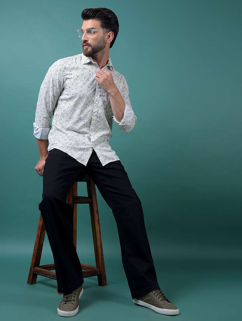 men solid mid rise baggy jeans - 21984536 - Standard Image - 6