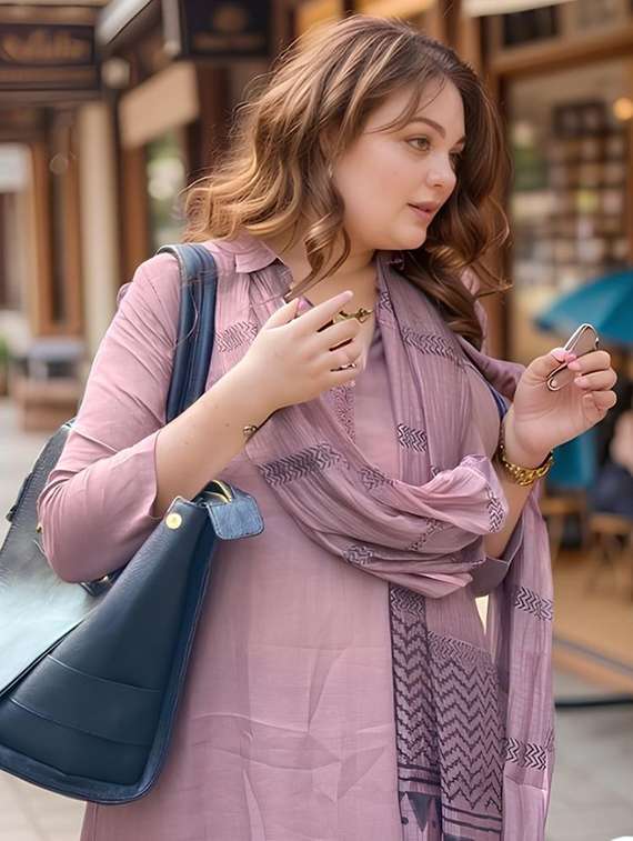 purple kurta pant set - 21984568 - Standard Image - 4