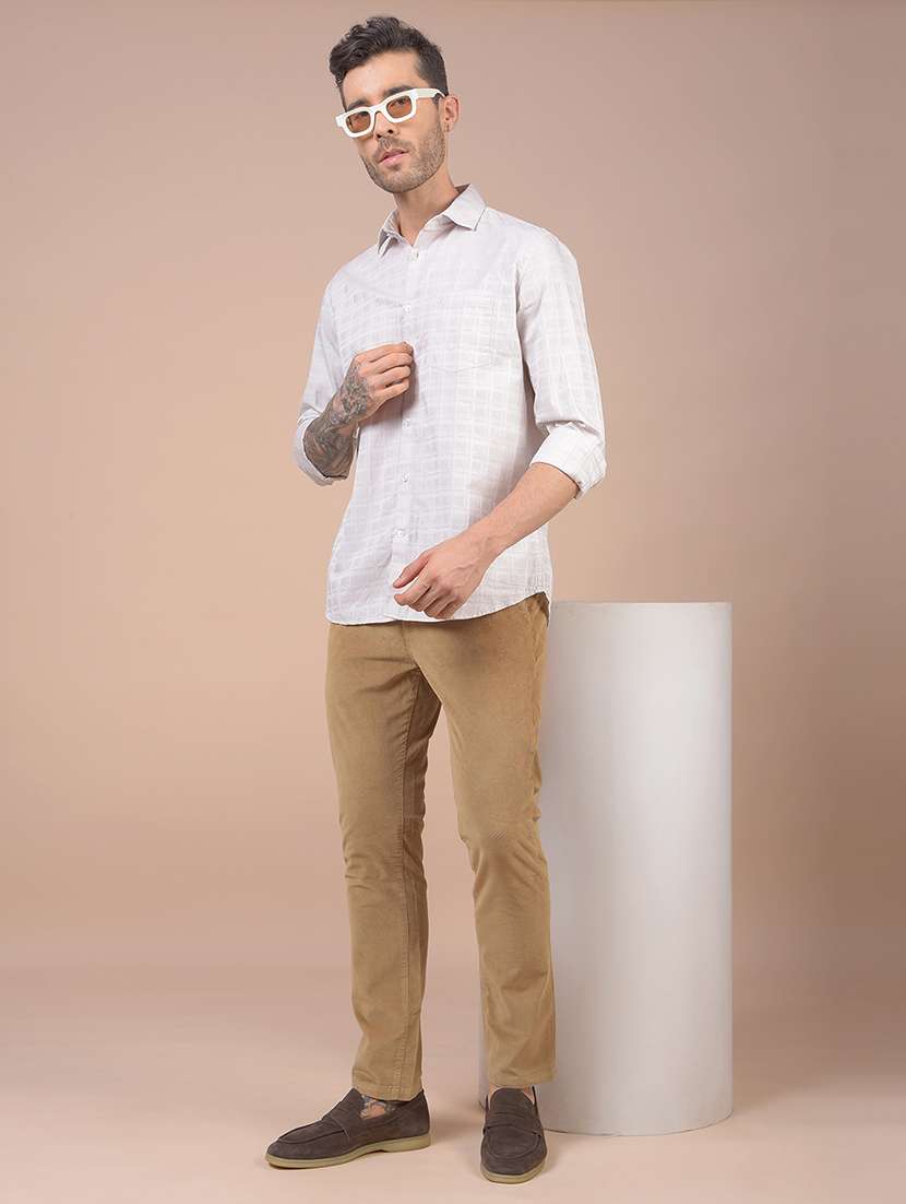 men checkered long sleeve slim fit casual shirt - 21984615 -  Standard Image - 6