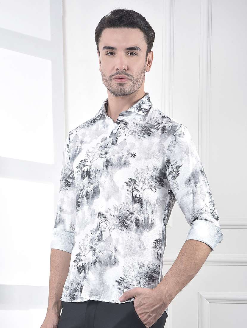 grey nylon casual shirt - 21984621 -  Standard Image - 1