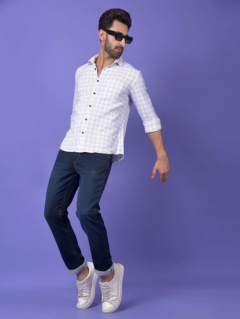 white cotton casual shirt - 21984665 - Standard Image - 4