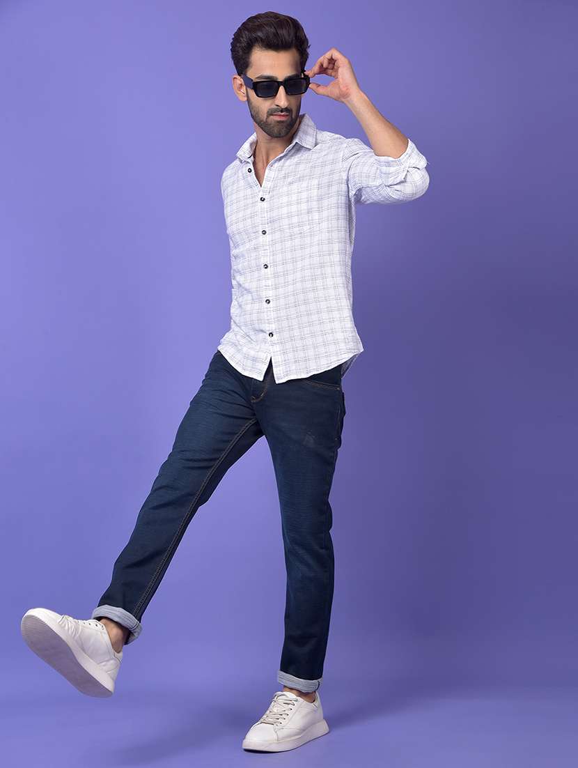 white cotton casual shirt - 21984665 - Standard Image - 6