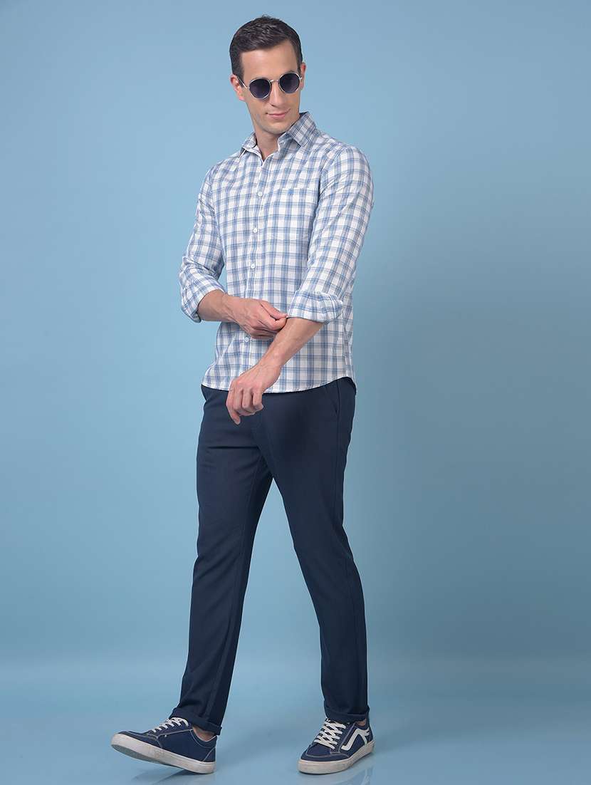 men checkered long sleeve regular fit casual shirt - 21984700 -  Standard Image - 4
