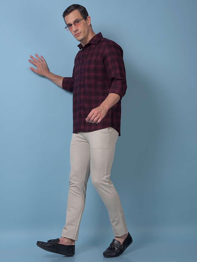 men checkered long sleeve regular fit casual shirt - 21984703 -  Standard Image - 6