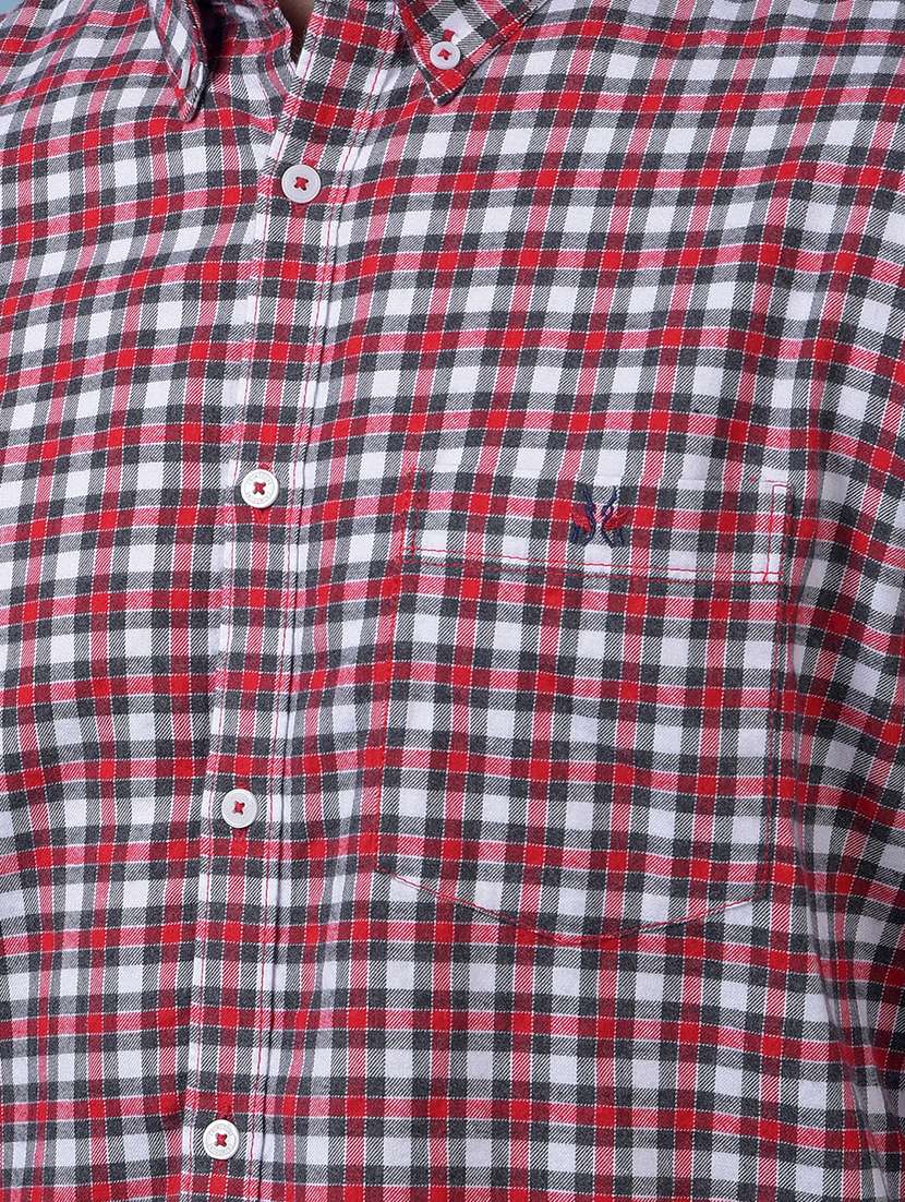 men checkered long sleeve regular fit casual shirt - 21984705 - Standard Image - 4
