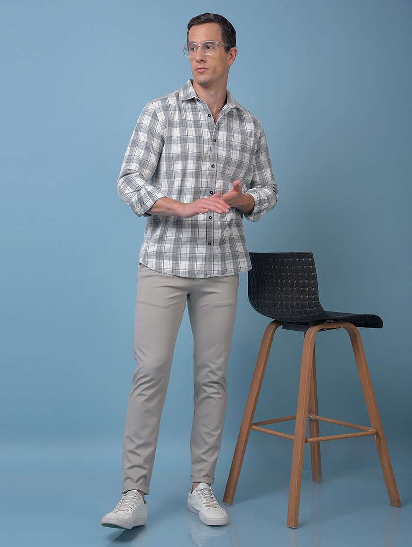 men checkered long sleeve regular fit casual shirt - 21984719 - Standard Image - 4