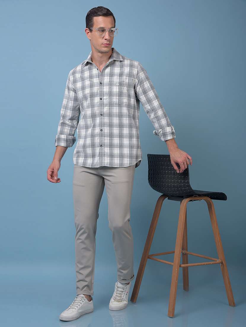 men checkered long sleeve regular fit casual shirt - 21984719 - Standard Image - 6