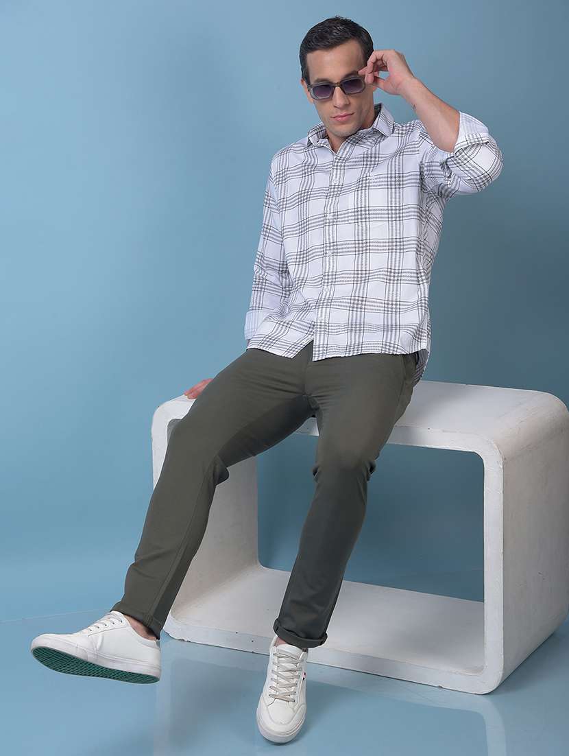 men checkered long sleeve regular fit casual shirt - 21984722 - Standard Image - 4