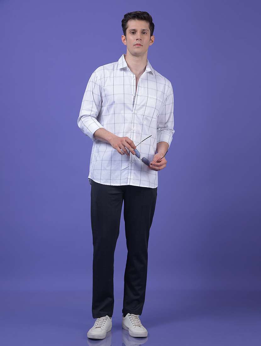 men checkered long sleeve slim fit casual shirt - 21984809 -  Standard Image - 6