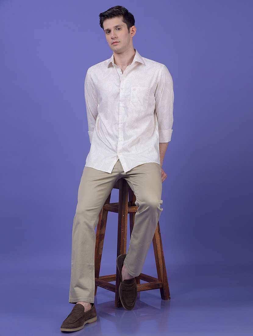 men printed long sleeve slim fit casual shirt - 21984814 -  Standard Image - 6