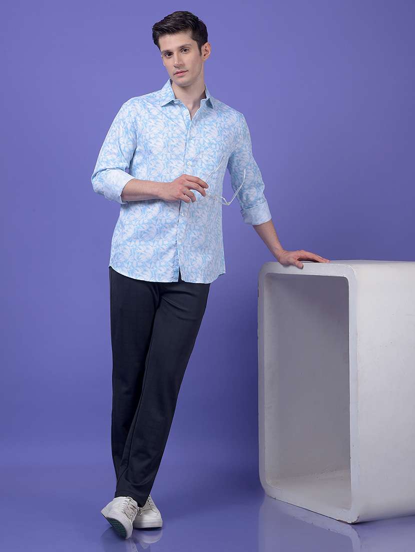 men printed long sleeve slim fit casual shirt - 21984818 -  Standard Image - 6