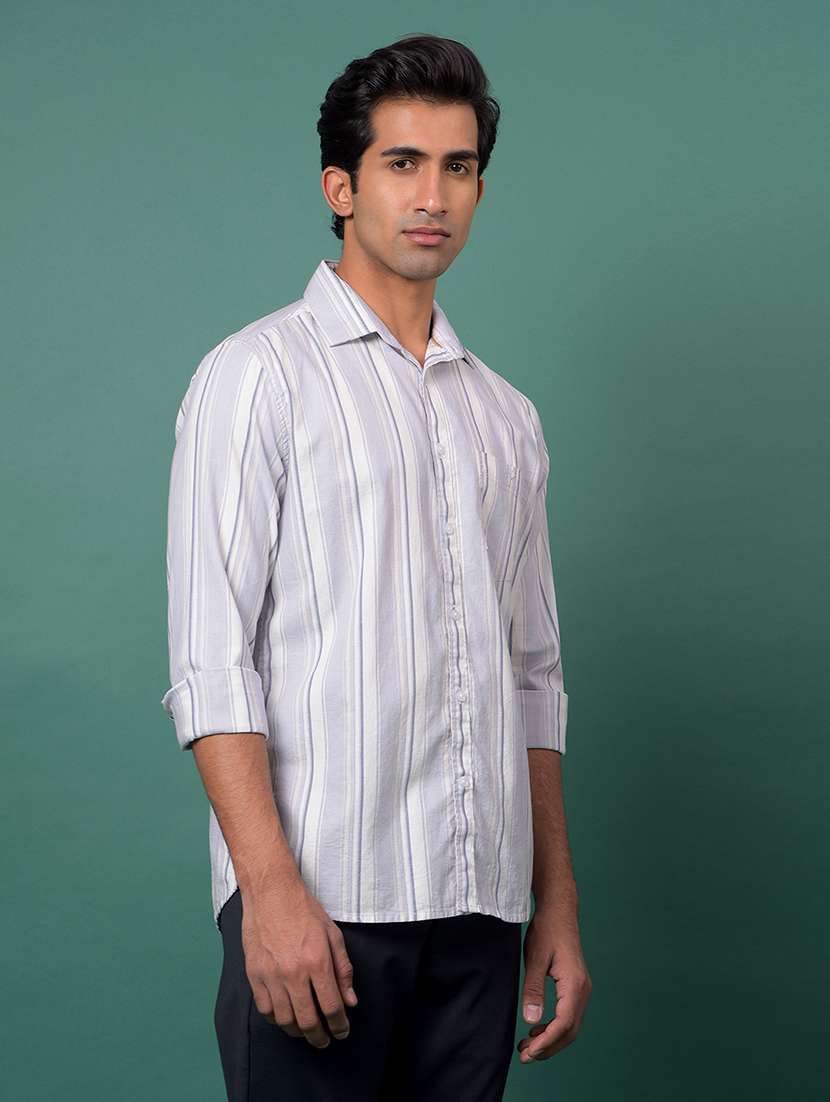 purple cotton casual shirt - 21984870 -  Standard Image - 1