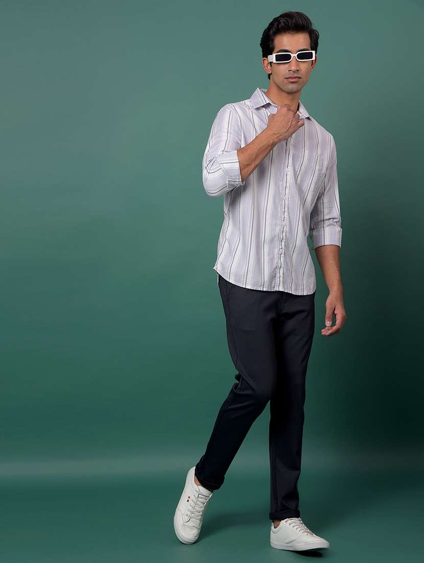 purple cotton casual shirt - 21984870 -  Standard Image - 4