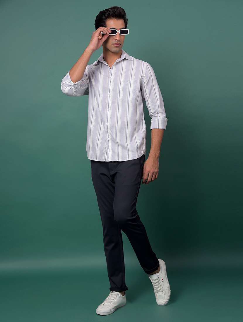 purple cotton casual shirt - 21984870 -  Standard Image - 6