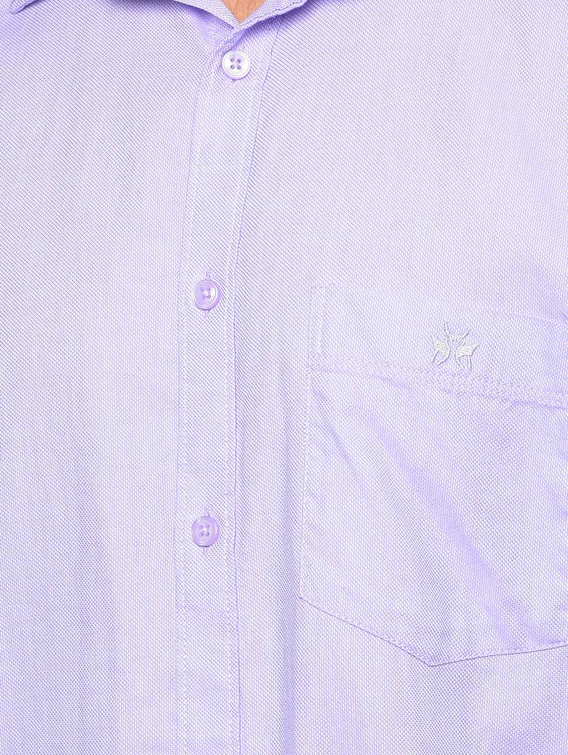 men solid long sleeve slim fit casual shirt - 21984886 -  Standard Image - 6