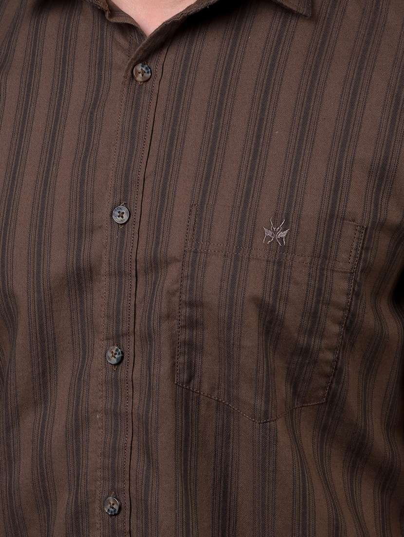 men striped short sleeve slim fit casual shirt - 21984924 -  Standard Image - 4