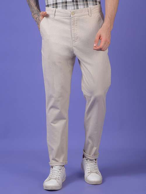 men solid mid rise straight fit chinos  - 21985026 -  Standard Image - 0