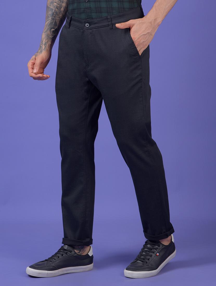 men solid mid rise slim fit chinos - 21985029 - Standard Image - 1