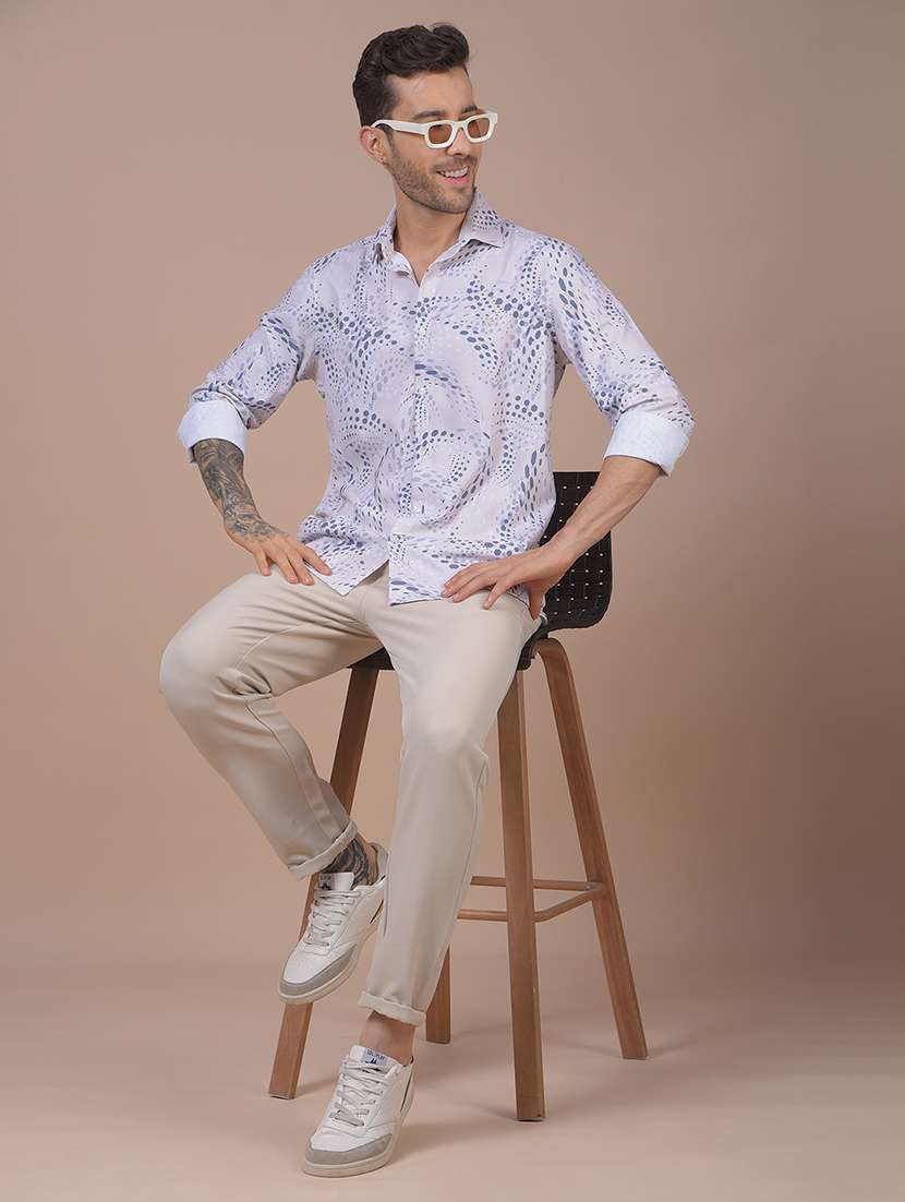 men solid mid rise slim fit chinos - 21985032 - Standard Image - 6
