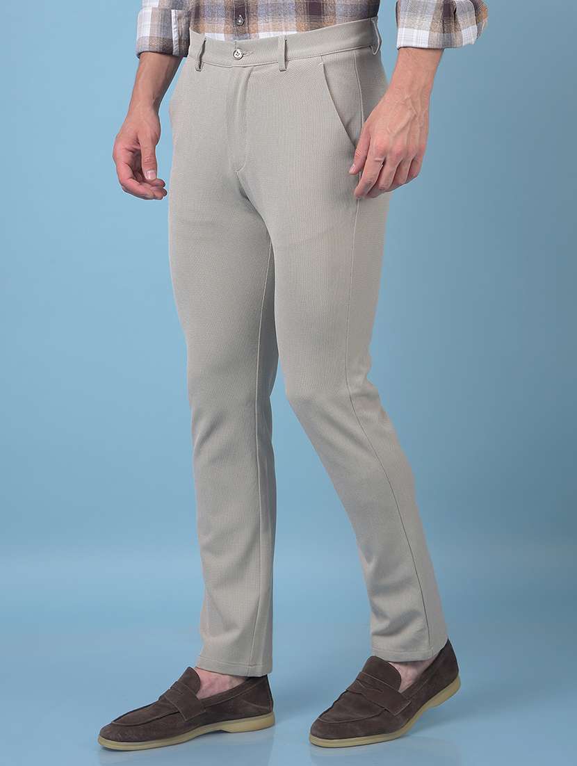 men solid mid rise slim fit chinos  - 21985037 -  Standard Image - 1