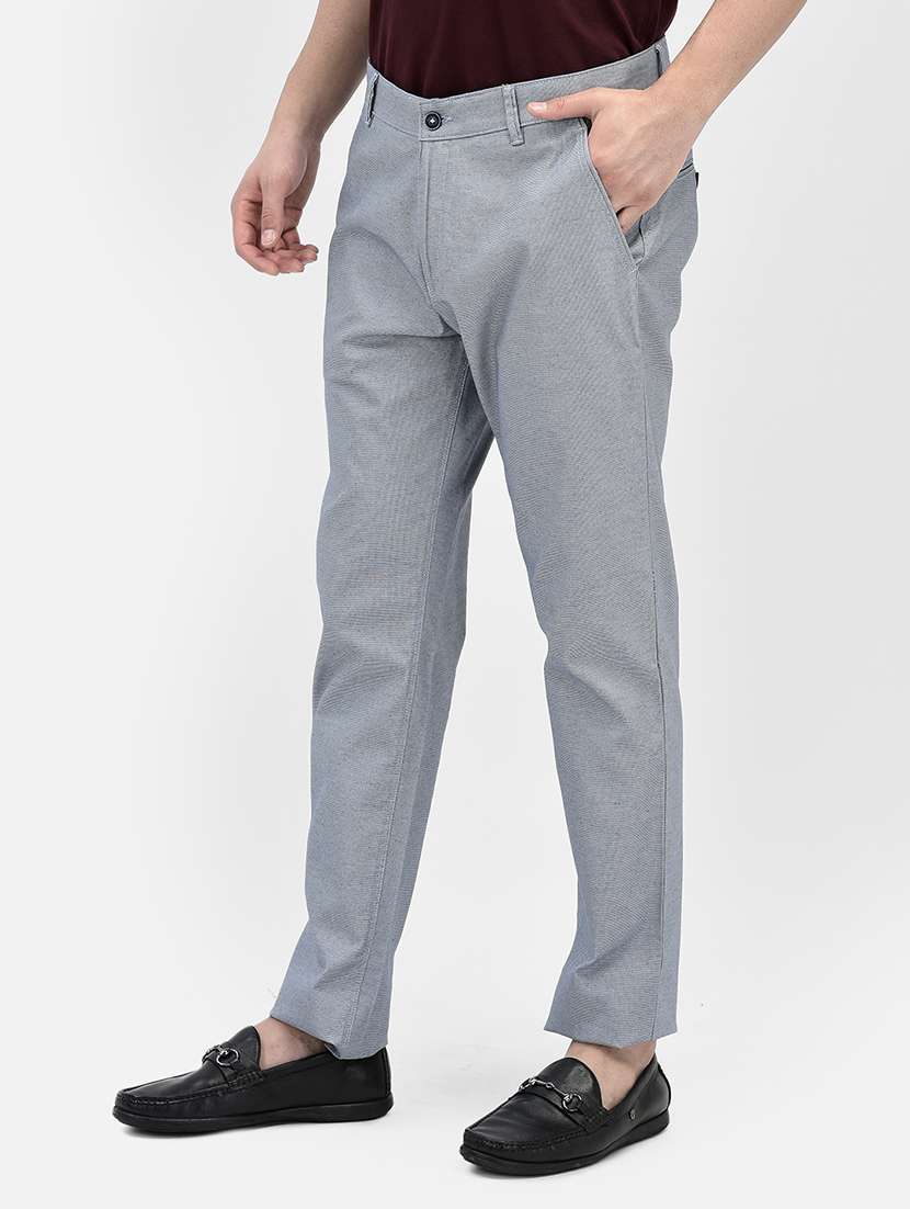 men solid mid rise straight fit chinos - 21985062 - Standard Image - 1