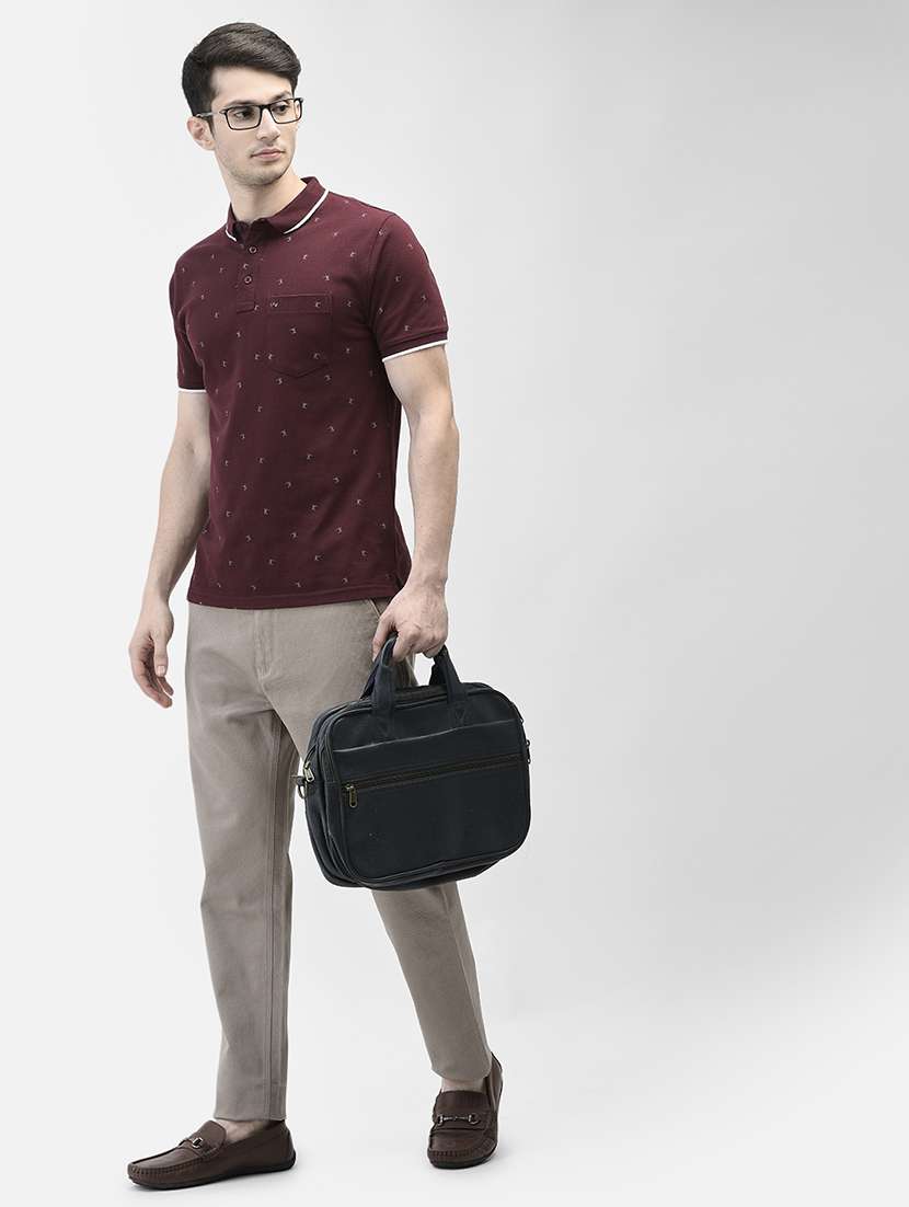 men solid mid rise straight fit chinos - 21985074 - Standard Image - 4