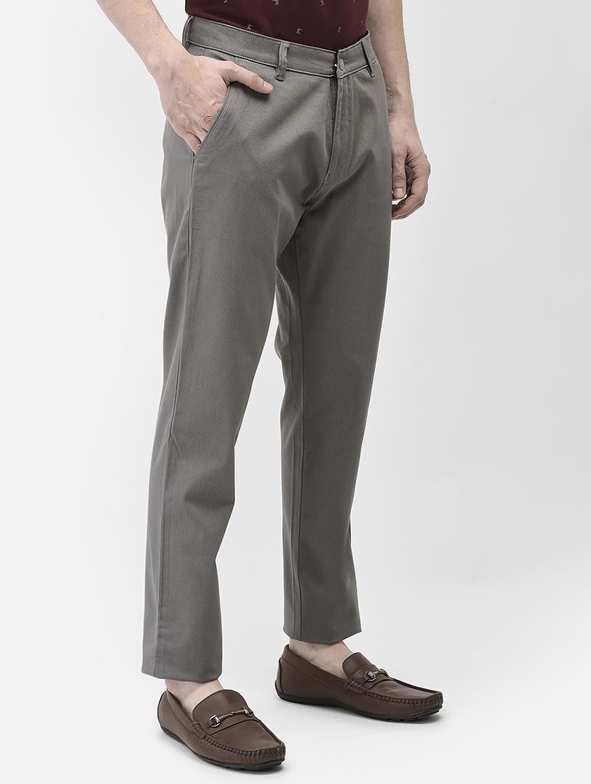 men solid mid rise straight fit chinos - 21985075 - Standard Image - 1