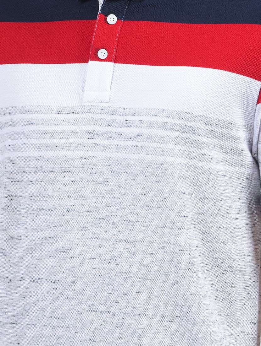 men color blocked short sleeve regular fit polo t-shirt - 21985126 - Standard Image - 4