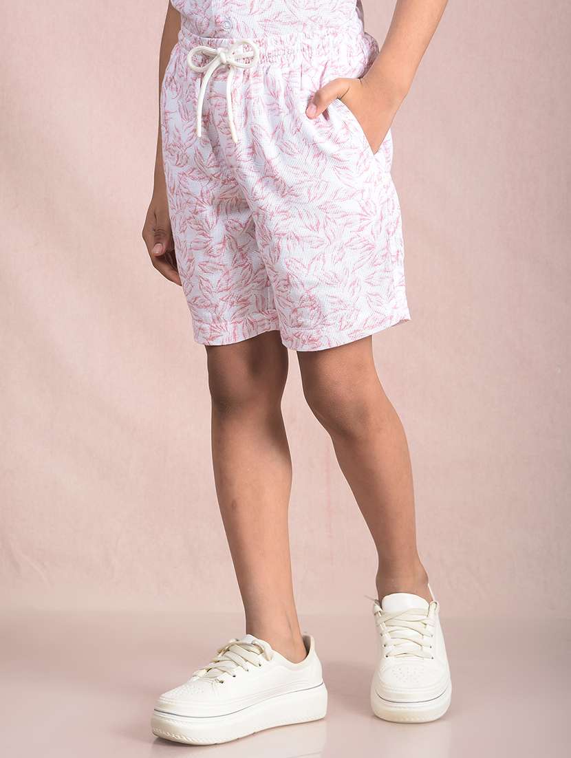 boys printed mid rise regular fit shorts  - 21985187 -  Standard Image - 1