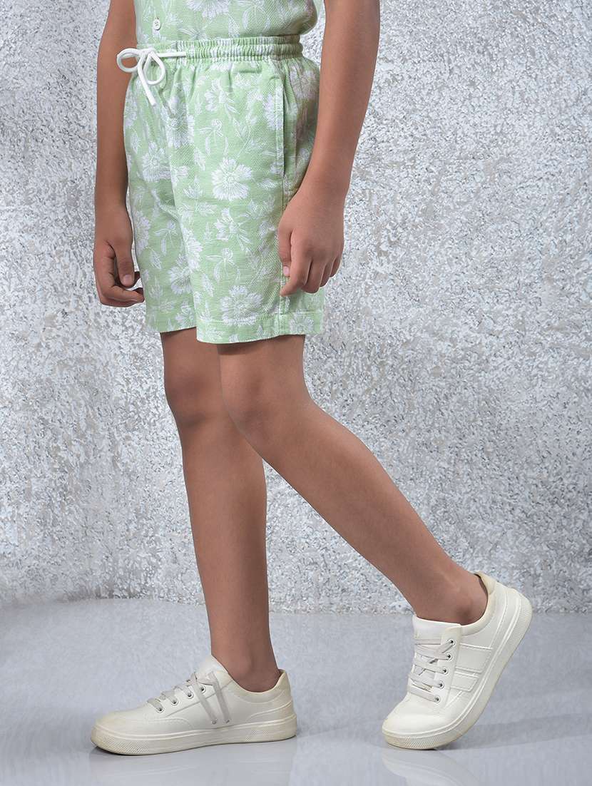 boys printed mid rise regular fit shorts  - 21985189 -  Standard Image - 1