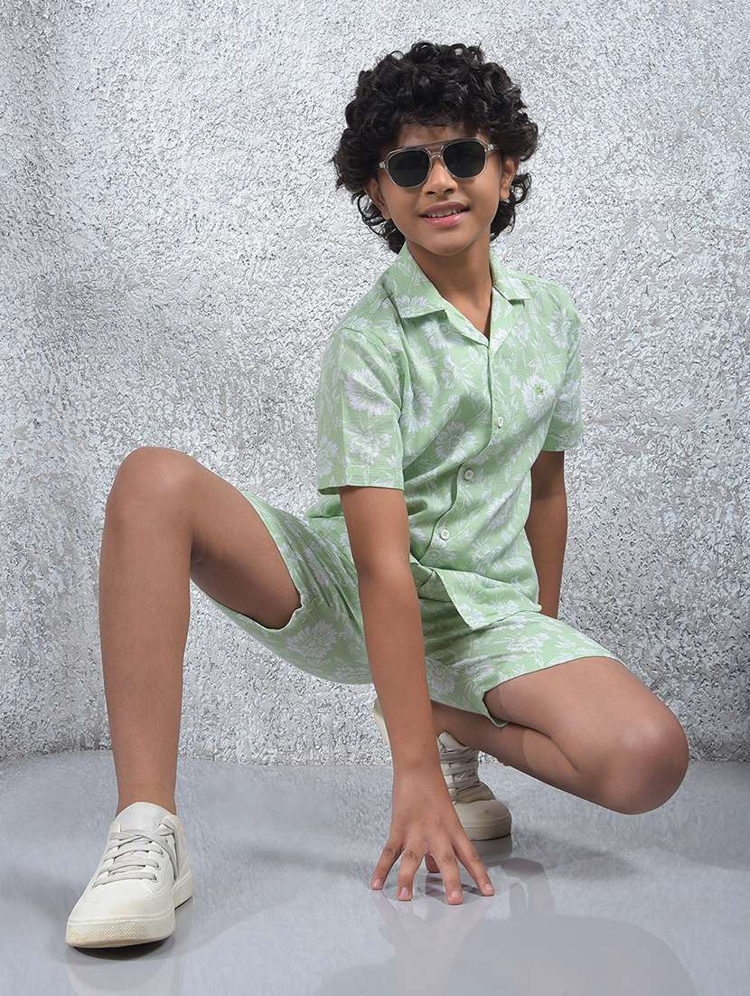 boys printed mid rise regular fit shorts  - 21985189 -  Standard Image - 4