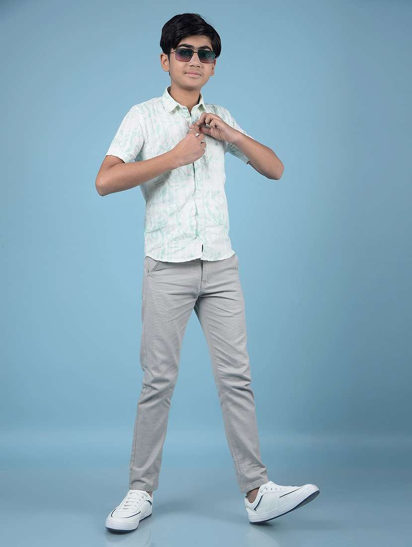 boys solid mid rise slim fit chinos  - 21985194 -  Standard Image - 6