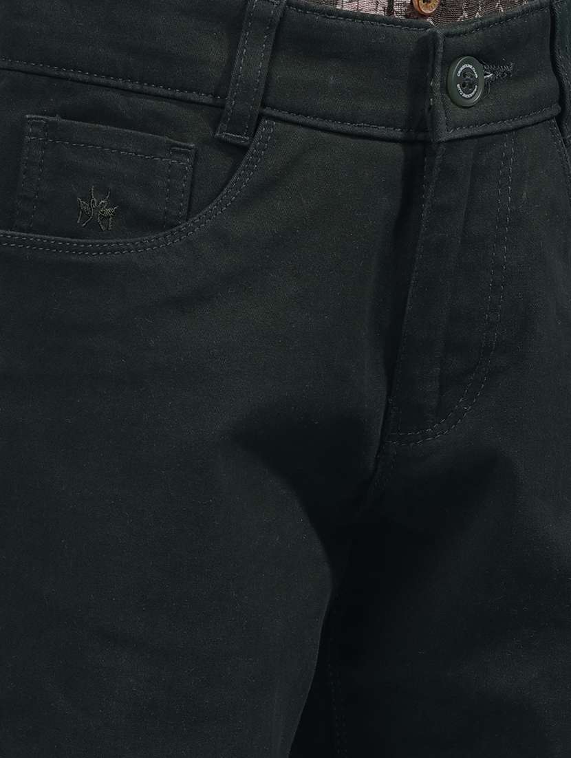 boys solid mid rise slim fit chinos  - 21985197 -  Standard Image - 4